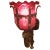 Cranberry Glass and Brass Wall Sconce For Sale - Image 10 of 10