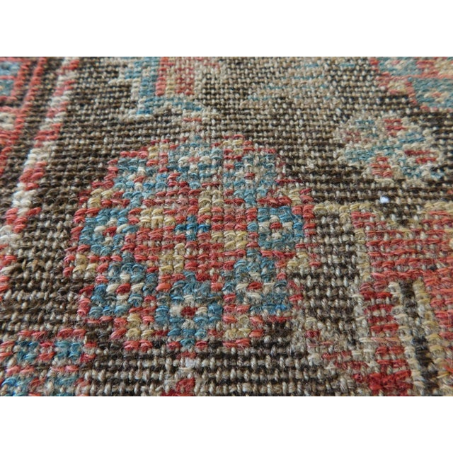 Distressed Antique Persian Rug- 6'3"x 3'6" For Sale - Image 10 of 12