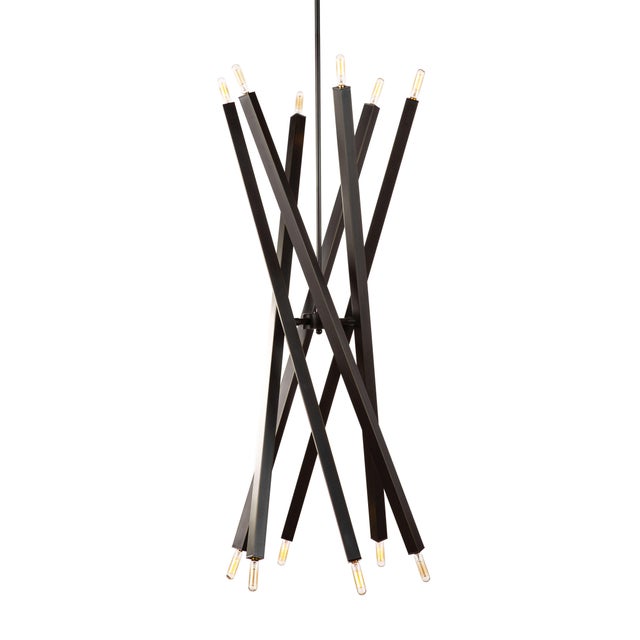 Contemporary cool: Sleek metal rods seemingly balance in this air. Clean lines and subtle design details come together...