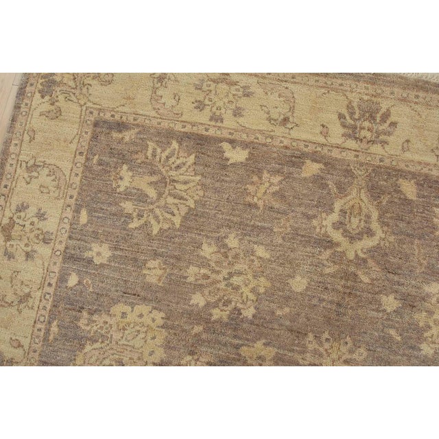Ziegler Rug 5′ X 5’1” Lilac Wool Traditional Hand-Knotted Oriental Carpet For Sale In Philadelphia - Image 6 of 12