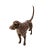 Brass Antique Brass Finish Metal Dog Sculpture For Sale - Image 8 of 8