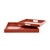 Saint Tropez Square Tray Set of 2 - Intense Rust For Sale In Chicago - Image 6 of 10