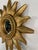 1960-70s Vintage French Style Gold Gilded Sunburst Wall Mirror For Sale - Image 10 of 12