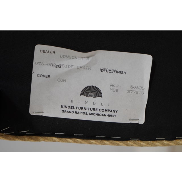 Brown Kindel Shield Back Mahogany Side Chair For Sale - Image 8 of 12