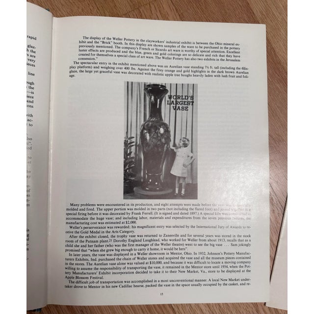 Mid-Century Modern The Collectors Encyclopedia of Weller Pottery Hardcover Book 1979 For Sale - Image 3 of 12