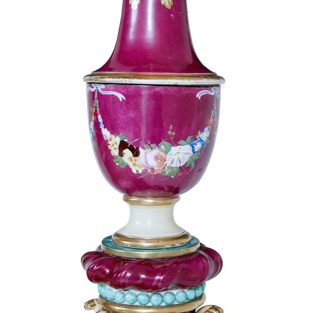 19th Century Mahogany and Porcelain 4 Poster Bed For Sale - Image 5 of 18