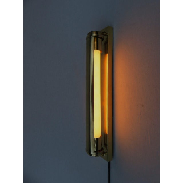 Bauhaus Wall Lights in Polished Brass, 1920s, Set of 2 For Sale - Image 13 of 18