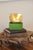 Late 19th Century Antique Opaque Green Glass Dresser/Powder Box With Brass Lid For Sale - Image 5 of 7