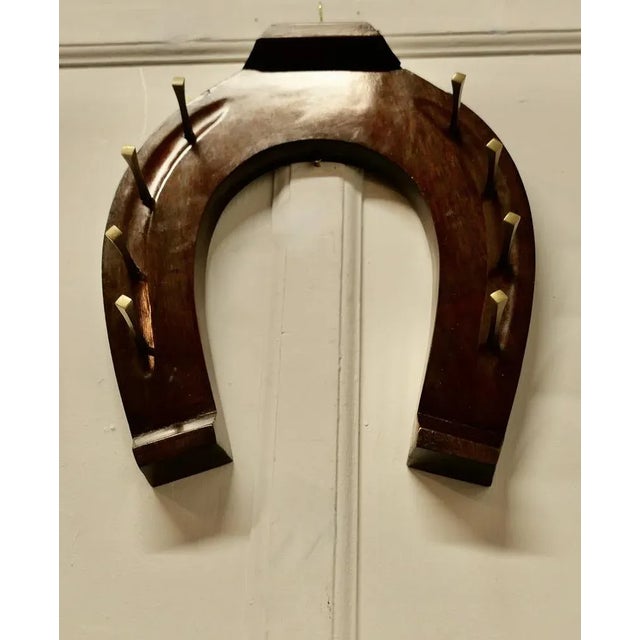 Irish Horseshoe Coat Rack by B. McMullen, 1890s For Sale - Image 6 of 8