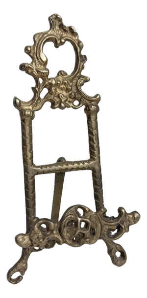 French Style Brass Tabletop Easel Display