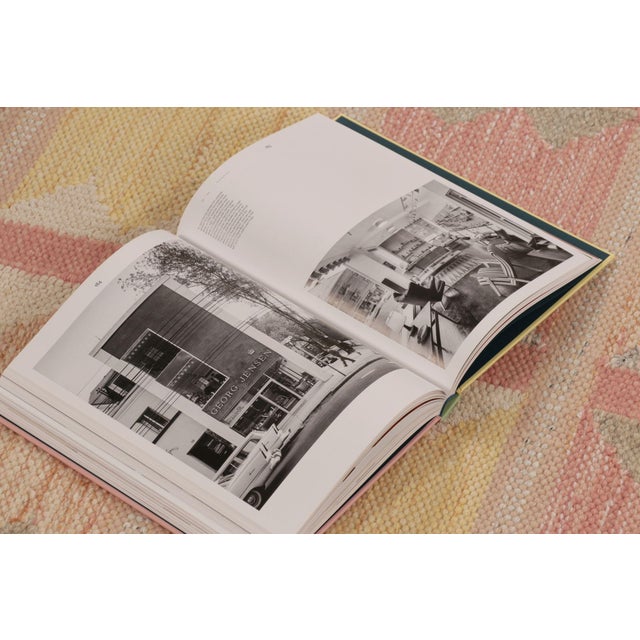 Rug & Kilim’s Scandinavian Style Rug, Geometric Patterns in Rose Pink & Yellow For Sale - Image 9 of 10