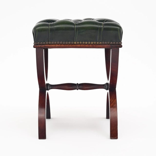 French Vintage Curule Stool For Sale - Image 9 of 9