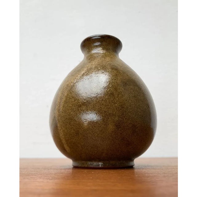Mid-Century German Minimalist Studio Pottery Vase by Gudrun Friedrich, Rügen For Sale - Image 13 of 13