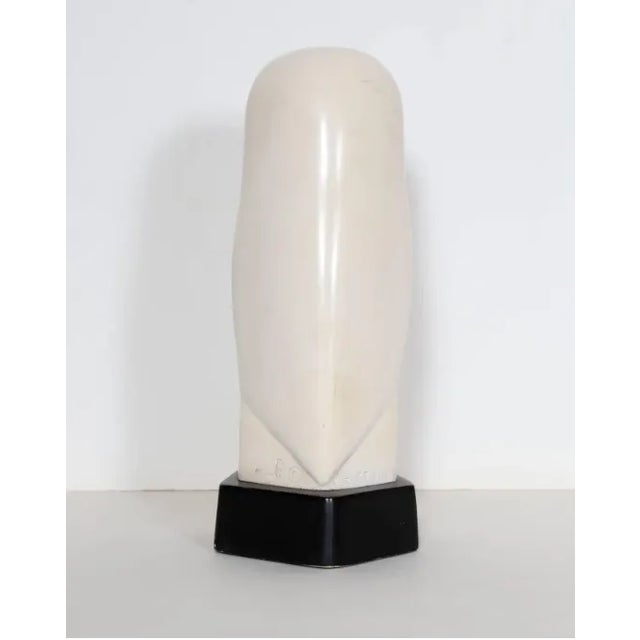 Cleo Hartwig Rare 1960s Cleo Hartwig Plaster Owl Sculpture - Sculptors Guild Monogram For Sale - Image 4 of 8