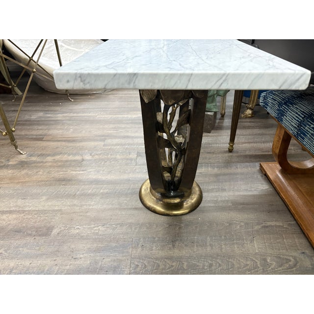 1930s Italian Art Deco Bronze Console Table For Sale In Houston - Image 6 of 18