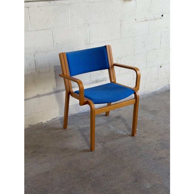 Mid-Century Modern Vintage Danish Bentwood Armchair by Magnus Olesen for Bondo Gravesen For Sale - Image 3 of 8