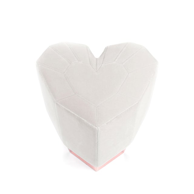 Mustard Queen Heart Stools by Royal Stranger, Set of 4 For Sale - Image 9 of 18