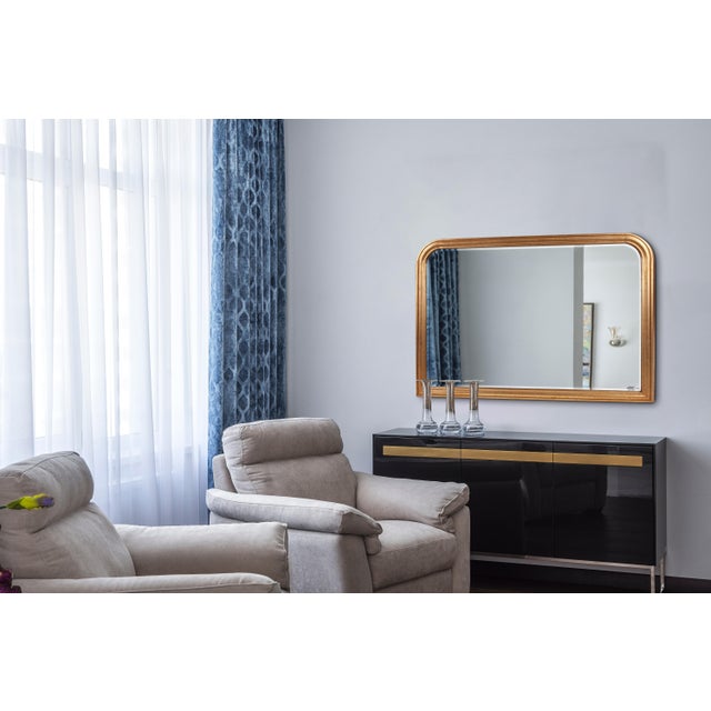 Kenneth Ludwig Chicago The French Philippe Mantel Mirror, Gold Leaf For Sale - Image 4 of 7