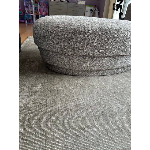 Contemporary Interlude Home Lars Grand Ottoman For Sale - Image 3 of 6