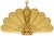 Metal Brass Fireplace Screen Peacock Fan With Cherub Detail – Large, Polished Vintage For Sale - Image 7 of 11