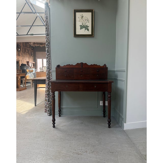 Antique Mahogany Tiered Desk For Sale - Image 4 of 18