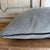 Stone Washed French Linen Accent Pillow in Elephant With Insert For Sale In Los Angeles - Image 6 of 6