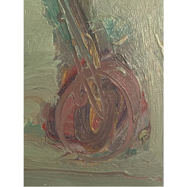 Paint Modernist Oil Painting - Framed For Sale - Image 7 of 10