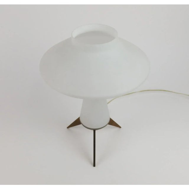 Mid-Century Modern Opalescent Glass Lamp, 1960s For Sale - Image 3 of 9