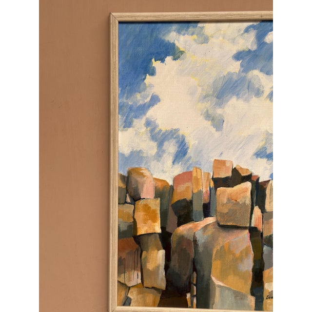 Eva S, Landscape, 1950s, Oil Painting on Canvas, Framed For Sale - Image 17 of 18