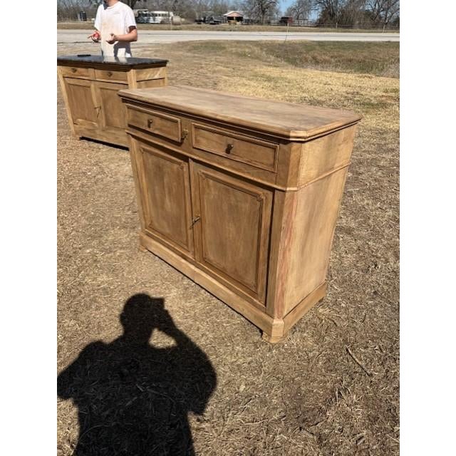 18th Century French Louis Philippe Solid Walnut Bleached Sideboard / Buffet. For Sale - Image 6 of 18