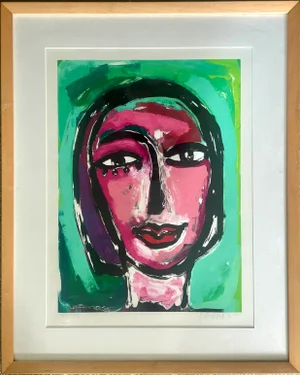 Christine Haberstock — Untitled Monoprint #1, 1996
