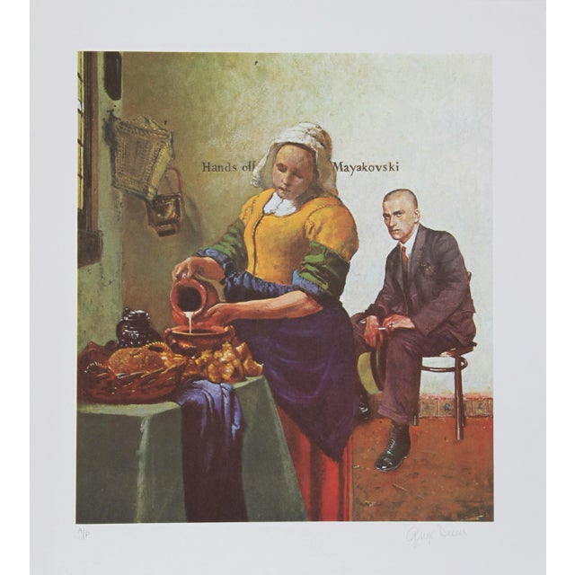 Modern George Deem, Hands of Mayakovsky, Lithograph For Sale - Image 3 of 3