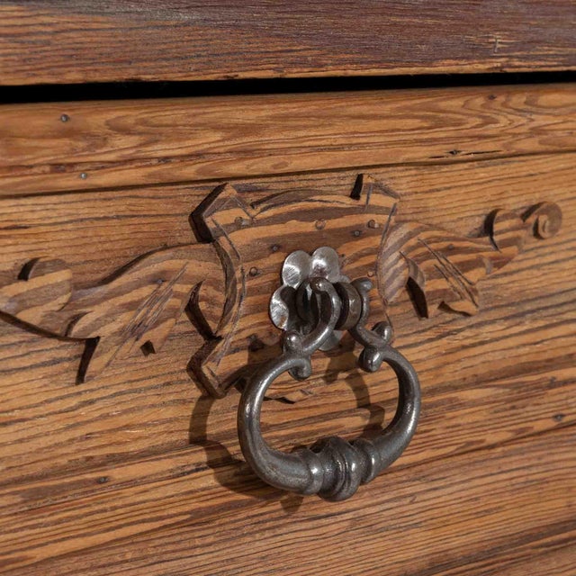 French 19th Century France Tan Wood Storage Cabinets & Cupboards For Sale - Image 3 of 10