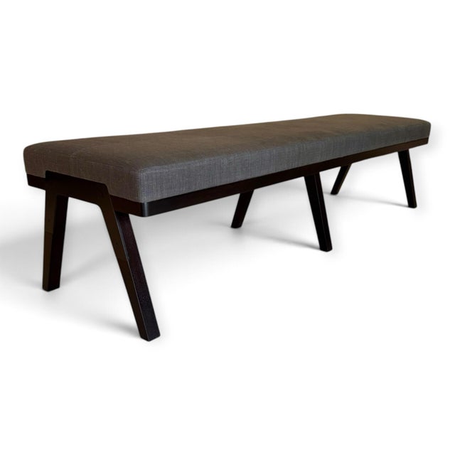 French Holly Hunt Hadrien Bench by Jean-Michel Wilmotte For Sale - Image 3 of 7