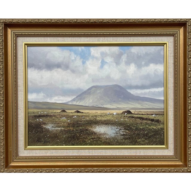 Manson Blair, Original Oil Painting Slemish Mountain County Antrim Ireland by Irish Artist, 1990 Circa For Sale - Image 12 of 12