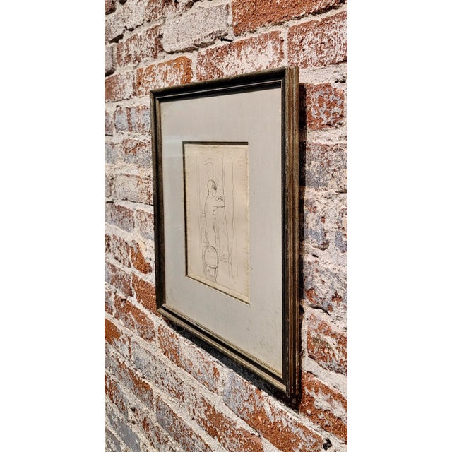 White Pierre Bonnard - Nude Woman in the Bathroom-Original 1920s Etching For Sale - Image 8 of 8