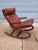 Mid 20th Century Norway Teak and Leather Rocking Chair For Sale - Image 10 of 18