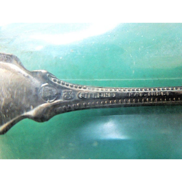 American Early 20th Century Towle Old Colonial Sterling Silver Cocktail Fork 6 1/4" New For Sale - Image 3 of 3