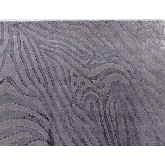 Modern Modern Animal Print-Inspired Banana Silk Rug by Doris Leslie Blau For Sale - Image 3 of 10
