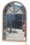 Brass 1920s Neoclassical Venetian Arched Windowpane Mirror For Sale - Image 8 of 8