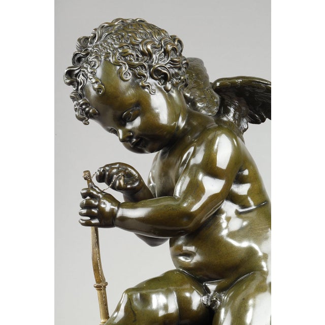 After Lemire, Cupid, 1880, Bronze Sculpture For Sale - Image 9 of 15