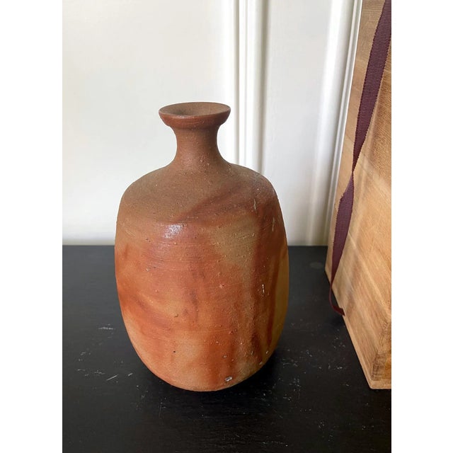 Modern Studio Vase Bizen Ware by Jun Isezaki For Sale - Image 4 of 13