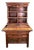 18th Century Rustic Italian 2pc Walnut Cabinet For Sale