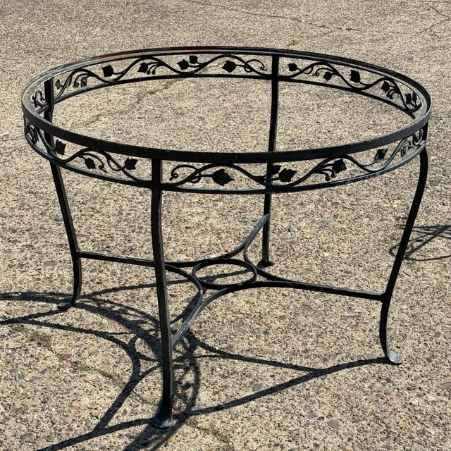 Mid 20th Century Salterini Style Wrought Iron Garden Patio Dining Set by Florentine Craft Studio For Sale - Image 13 of 18