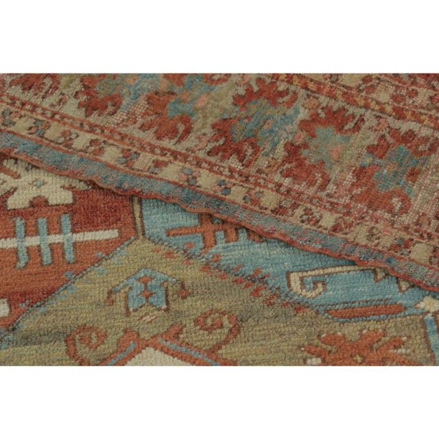 Textile Antique Turkish Rug With Geometric Medallion & Floral Borders - Rug & Kilim For Sale - Image 7 of 7