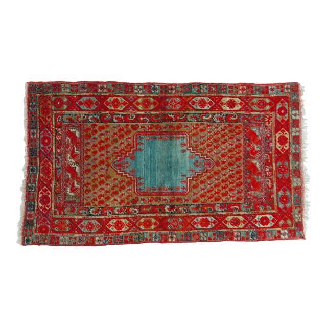 Antique Anatolian Rug - 3'11" x 6'8" For Sale