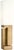 Modern Kelly Wearstler by Visual Comfort Signature Nucleo 27" Table Lamp in Museum Brass with Linen Shade For Sale - Image 3 of 3