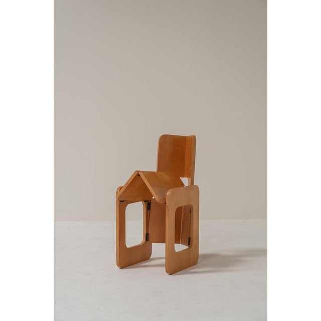 La Prora Folding Chair by Anonima Design for Bonetto, Italy, 1970s For Sale - Image 3 of 13