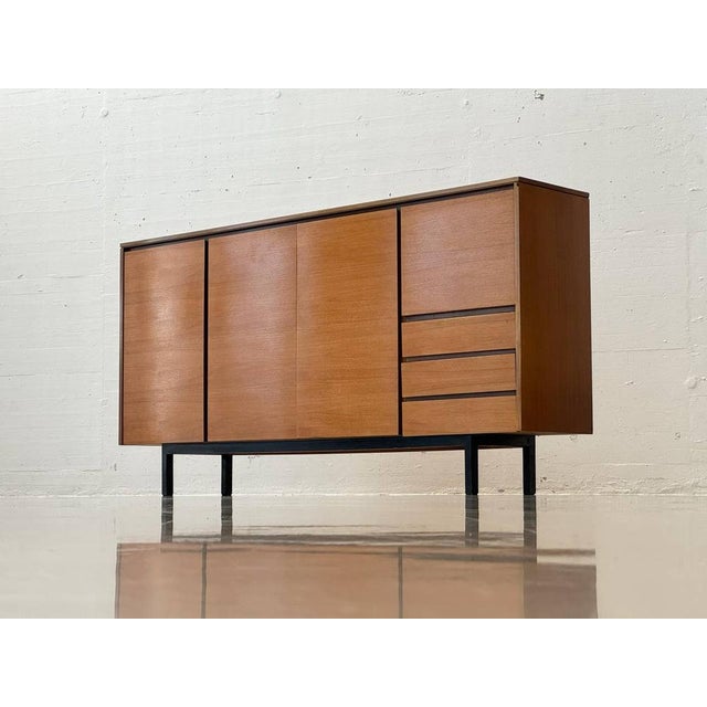Mid-Century Swiss Highboard with Bar Compartment in Teak, 1960s For Sale - Image 5 of 18