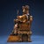 Bronze Antique Chinese Gilt Bronze Dragon King Statue With Polychrome Paint For Sale - Image 8 of 10